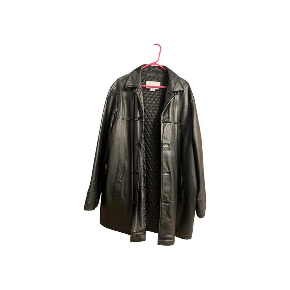Wilsons Leather Quilted Black Jacket